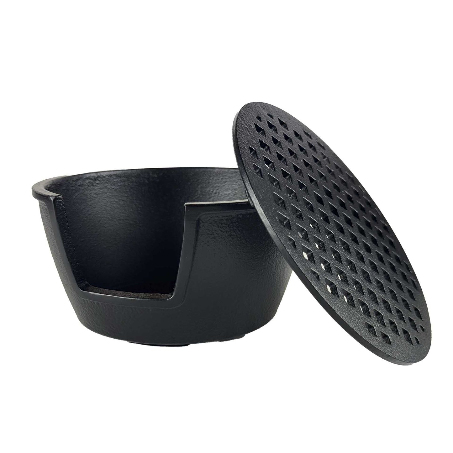 Teewärmer aus Gusseisen Seitenansicht