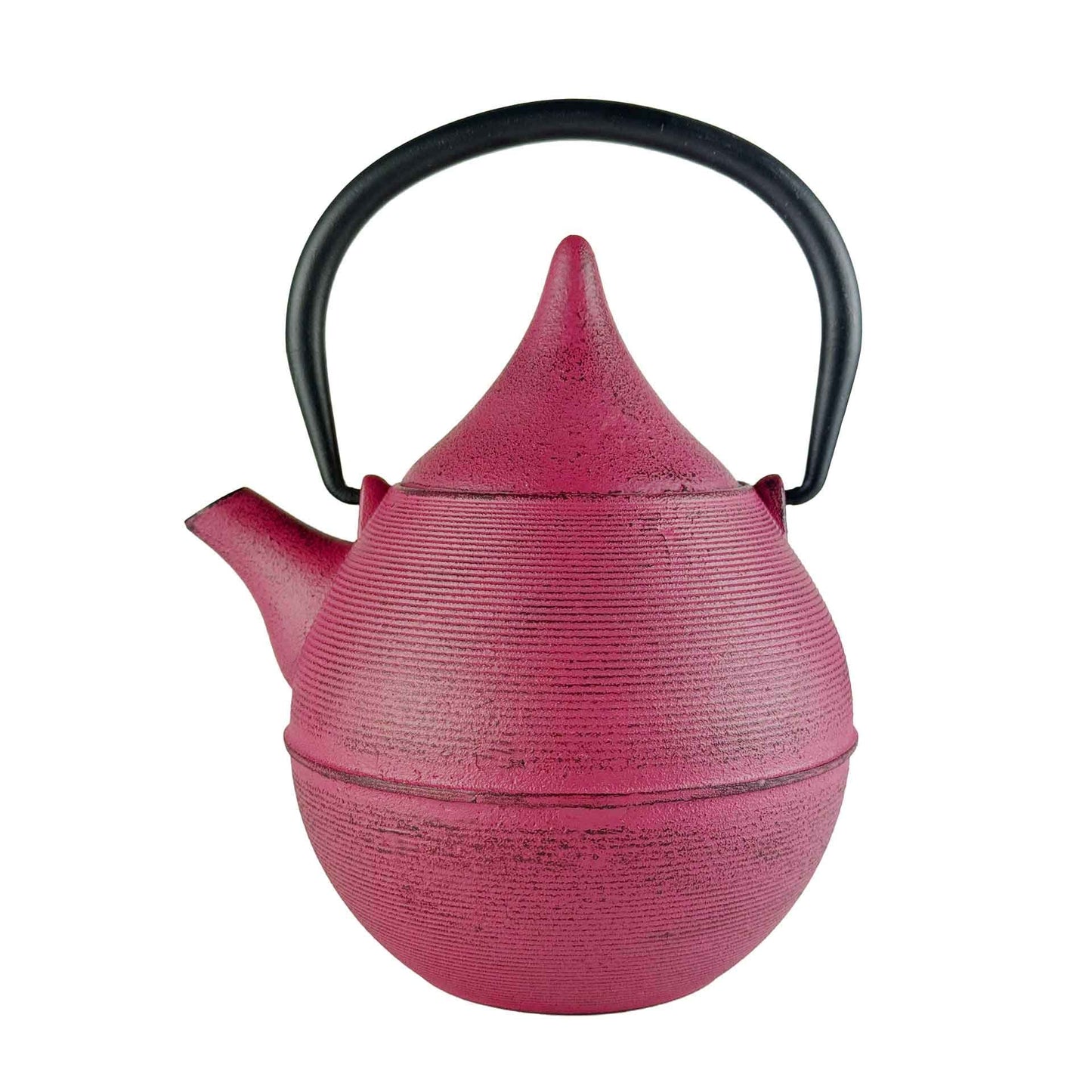 Koro Teekanne rosa aus Gusseisen – Seitenansicht 700 ml