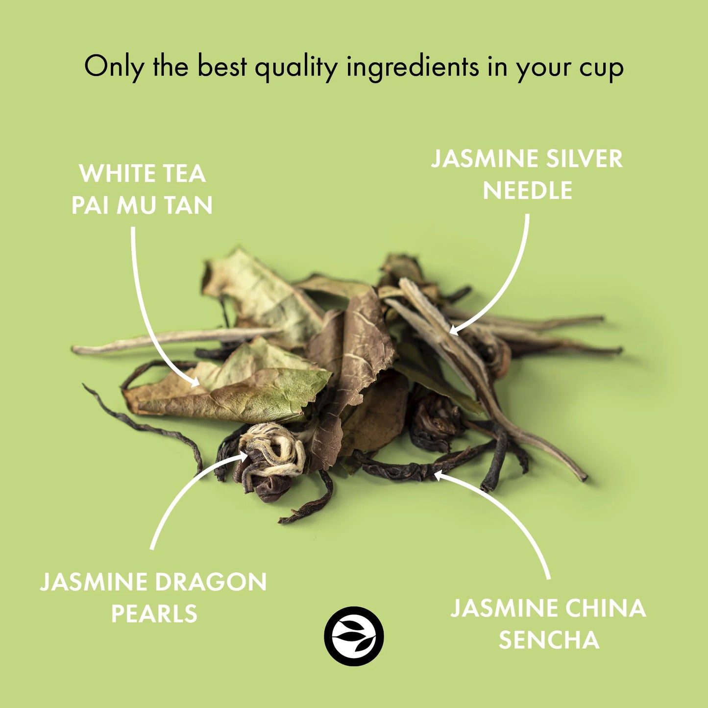 Bio Jasmintee lose mit Teeblättern – Jasmin Imperial von Alveus