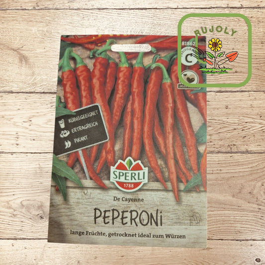Chili ‘De Cayenne’ – lange rote Früchte, scharf