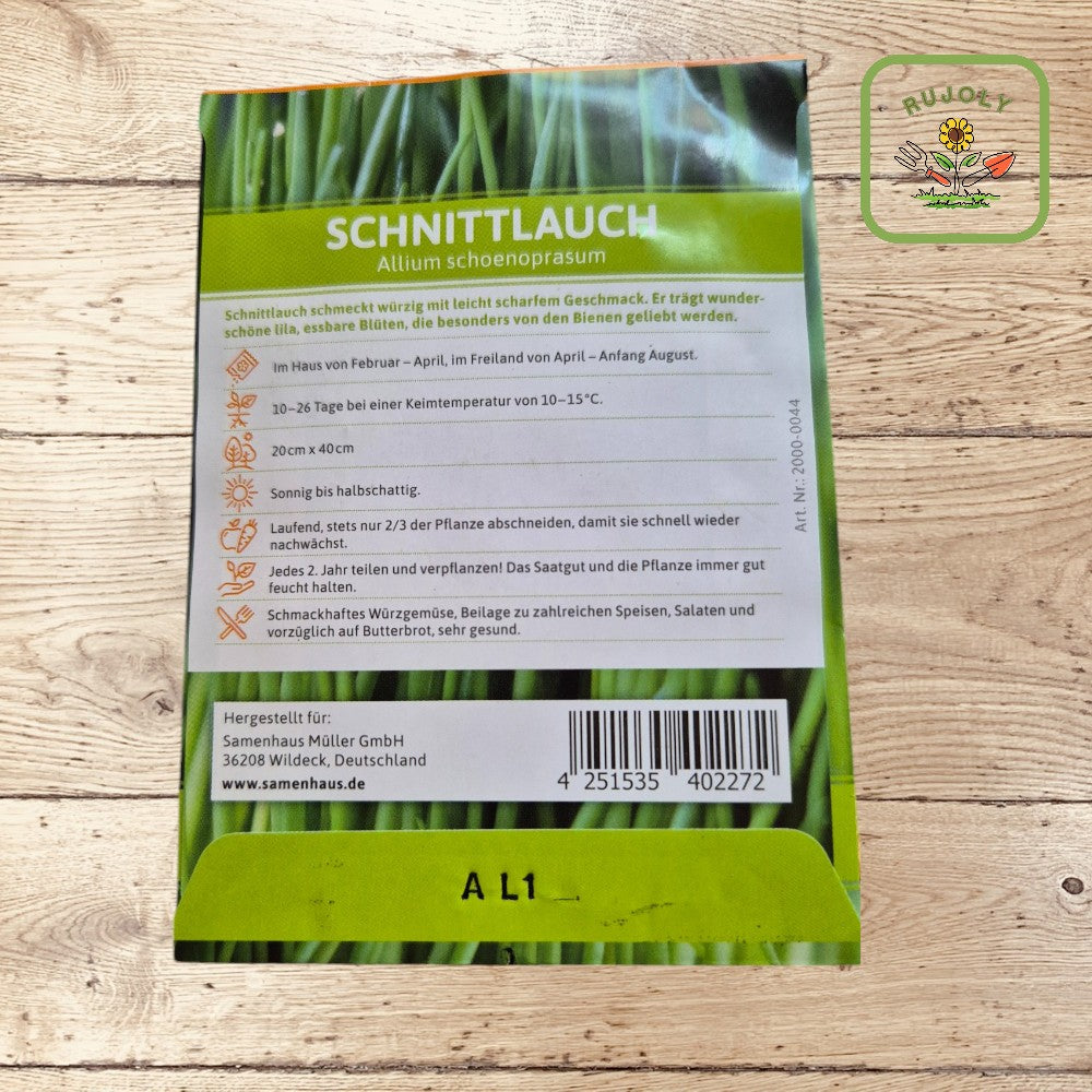 Schnittlauch-Samen kaufen 350 Korn würziges Würzgemüse für Garten & Küche RUJOLY.de