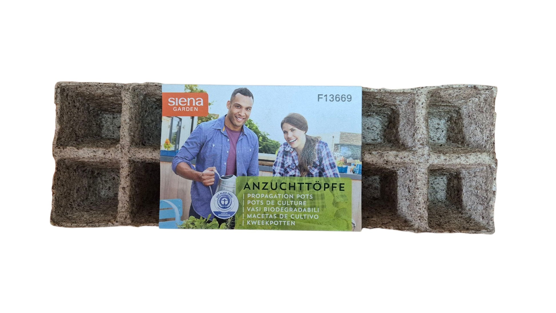 Stack aus Anzuchttöpfen 5×5 cm – Material Kokosfaser/Holzsubstrat