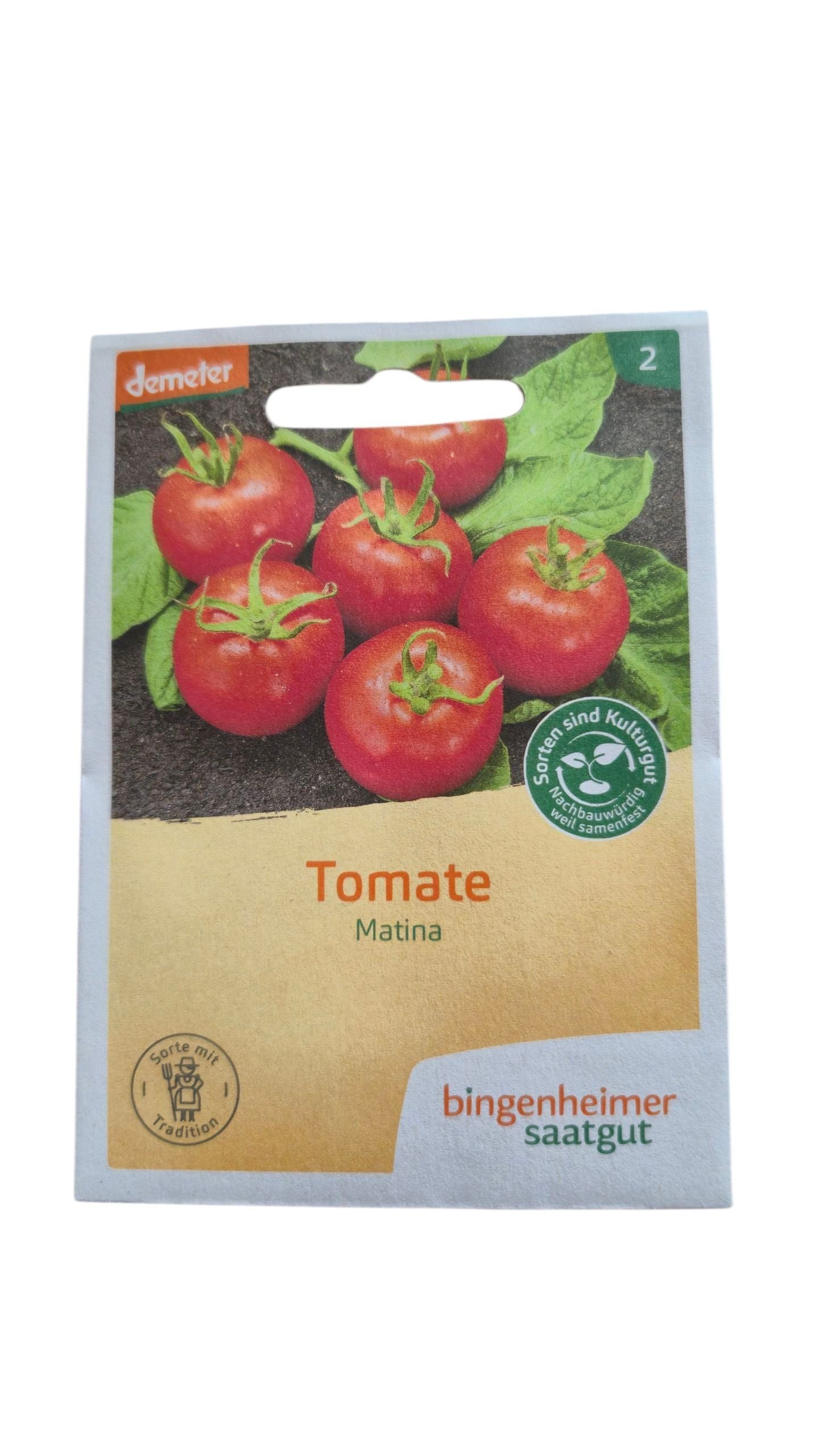 Tomatensamen ‘Matina’ – frühe, rote, runde Früchte im Bee