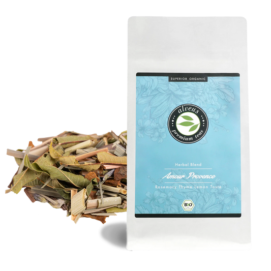 Amour Provence Kräutertee in 100g Bio-Tüte – koffeinfrei & handgemacht