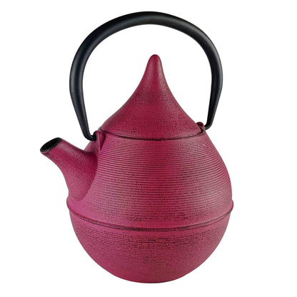 Koro Teekanne aus Gusseisen in Rosa 700 ml – freigestellt