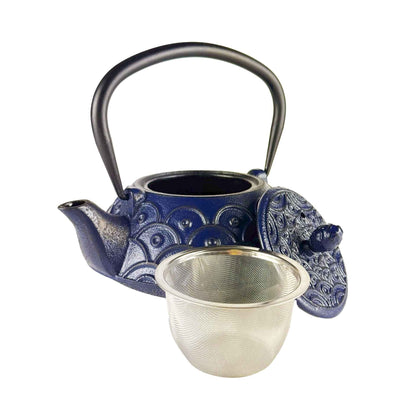 Seiran Gusseisen-Teekanne 900 ml mit Edelstahlfilter für losen Tee