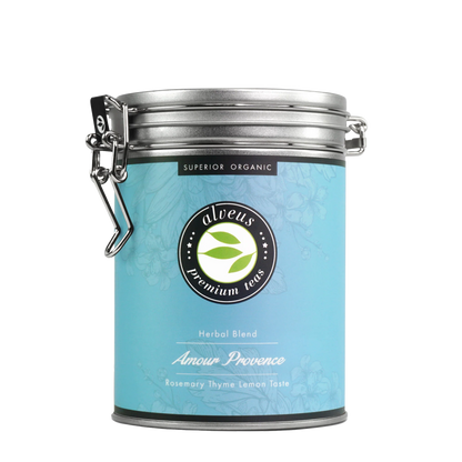 Dekorative Dose Amour Provence – Kräutertee mit Zitronennote
