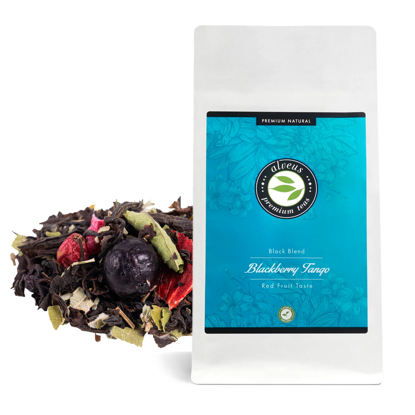 Brombeer-Tango in Aromaschutz-Tüte – loser Tee mit Fruchtstücken