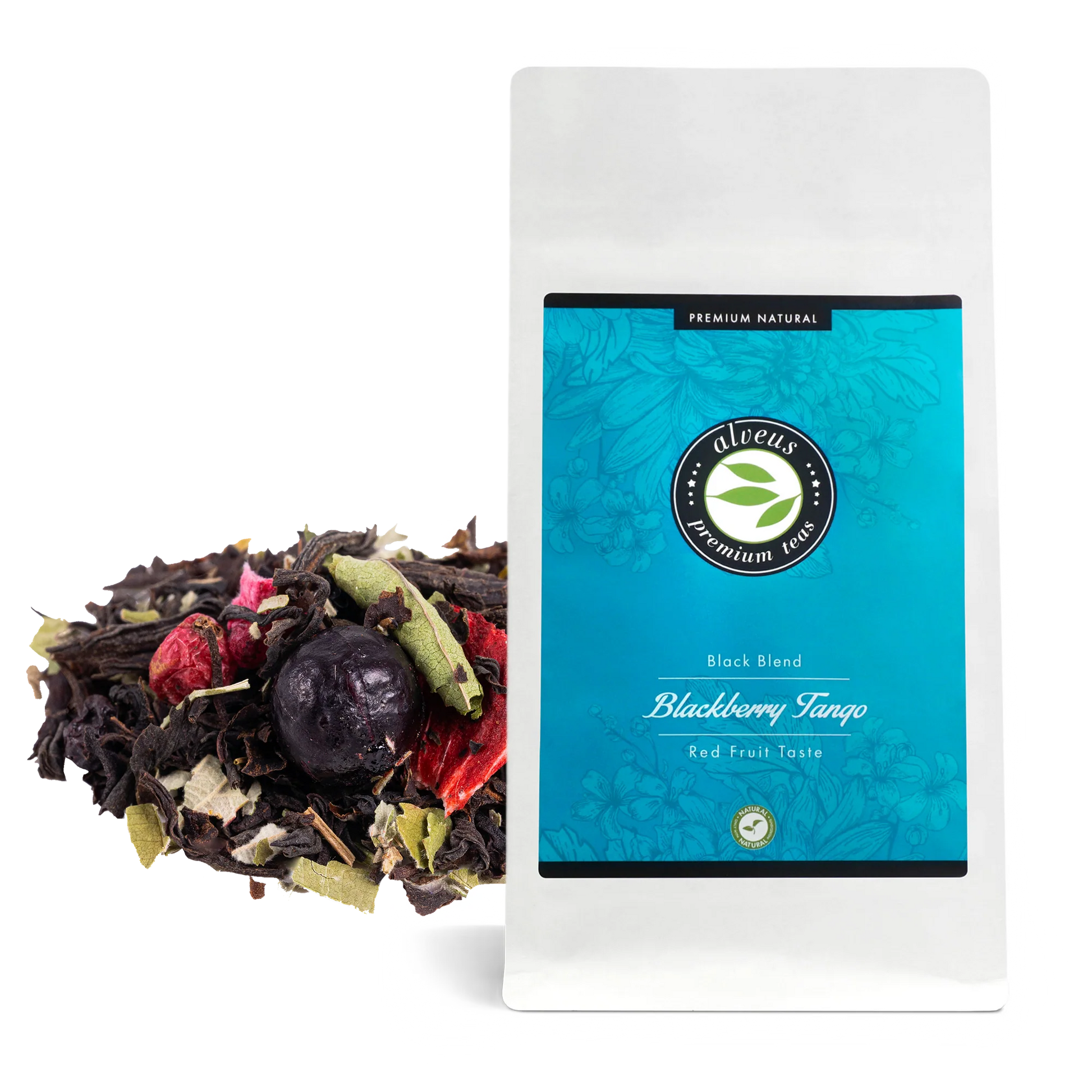 Brombeer-Tango in Aromaschutz-Tüte – loser Tee mit Fruchtstücken