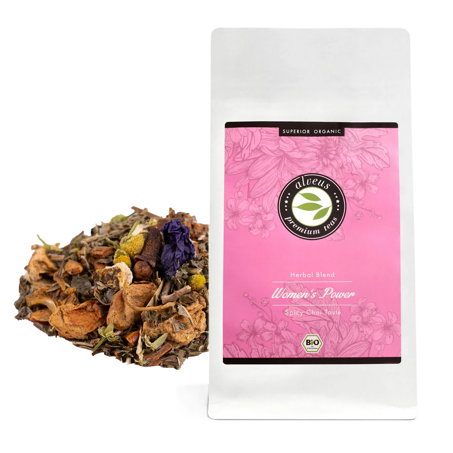 Bio-Tüte mit Women’s Power Kräutertee – Vegan & Made in Germany