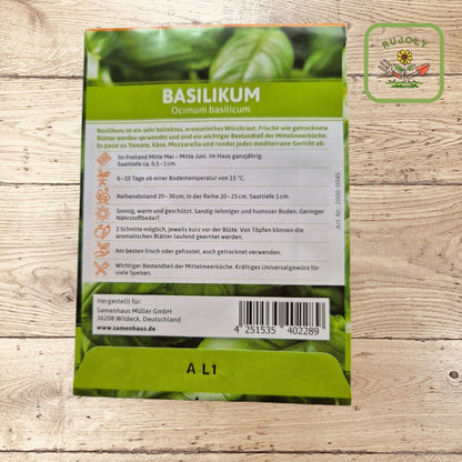 Basilikum – Aromatisches Würzkraut (Ocimum basilicum, 100 Korn) für Garten und Küche