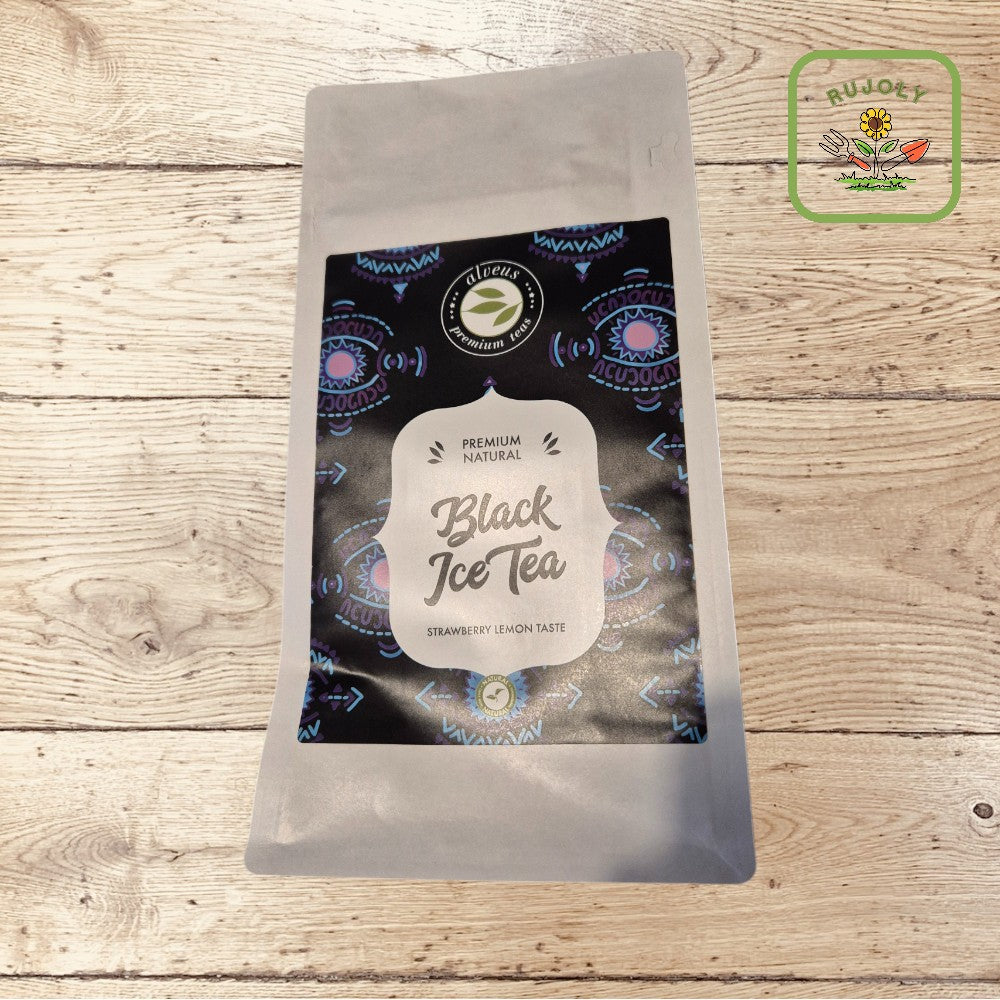 Assam-Schwarztee mit Erdbeere und Zitrone in stilvoller Dose – nachhaltiger Tee-Genuss mit fruchtiger Note.