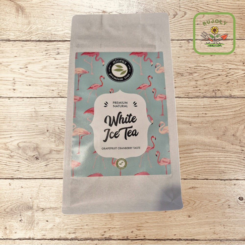 Eisgekühlter WHITE ICE TEA mit Zitronenscheiben und Eiswürfeln – sommerliche Erfrischung für Genießer.
