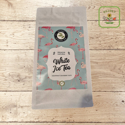 Eisgekühlter WHITE ICE TEA mit Zitronenscheiben und Eiswürfeln – sommerliche Erfrischung für Genießer.