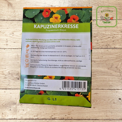 Kapuzinerkresse – Essbare Blüten und Blätter (Tropaeolum majus) für Garten und Balkon