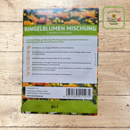 Ringelblumenmischung – Leuchtende Gelb- und Orangetöne (Calendula officinalis, 30 Korn) für Garten und Gesundheit