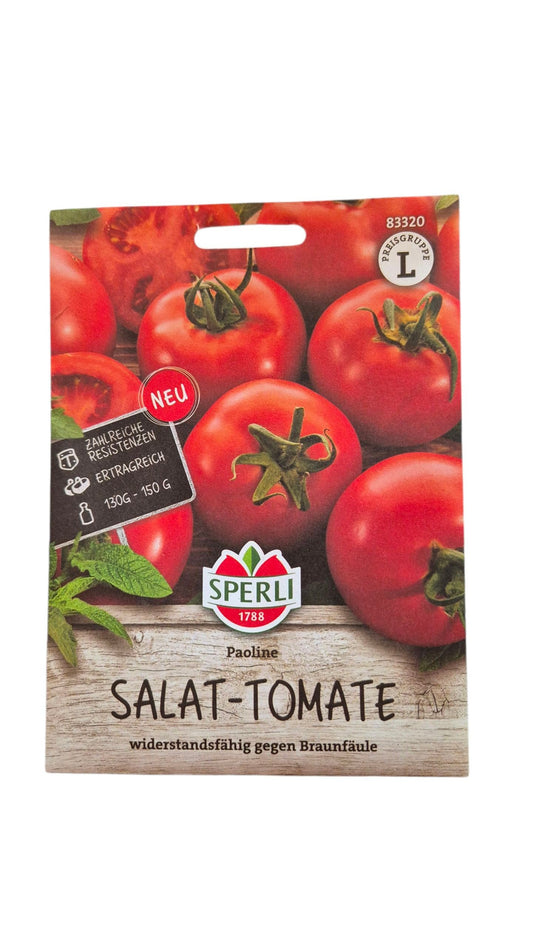 Salattomate Paoline F1 – runde, aromatische Früchte (130–150 g)