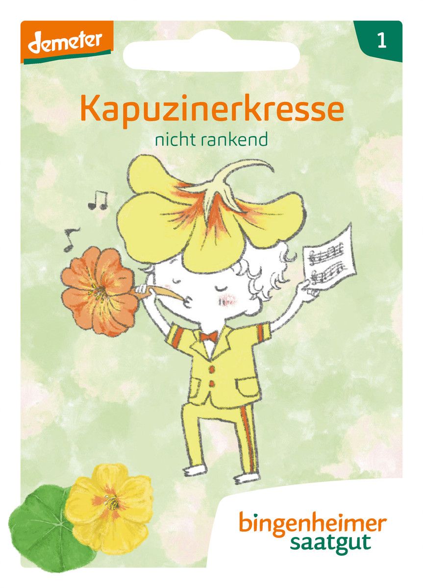 Verpackung der Garten-Bande Kapuzinerkresse Saatgut-Tüte für Kinder.