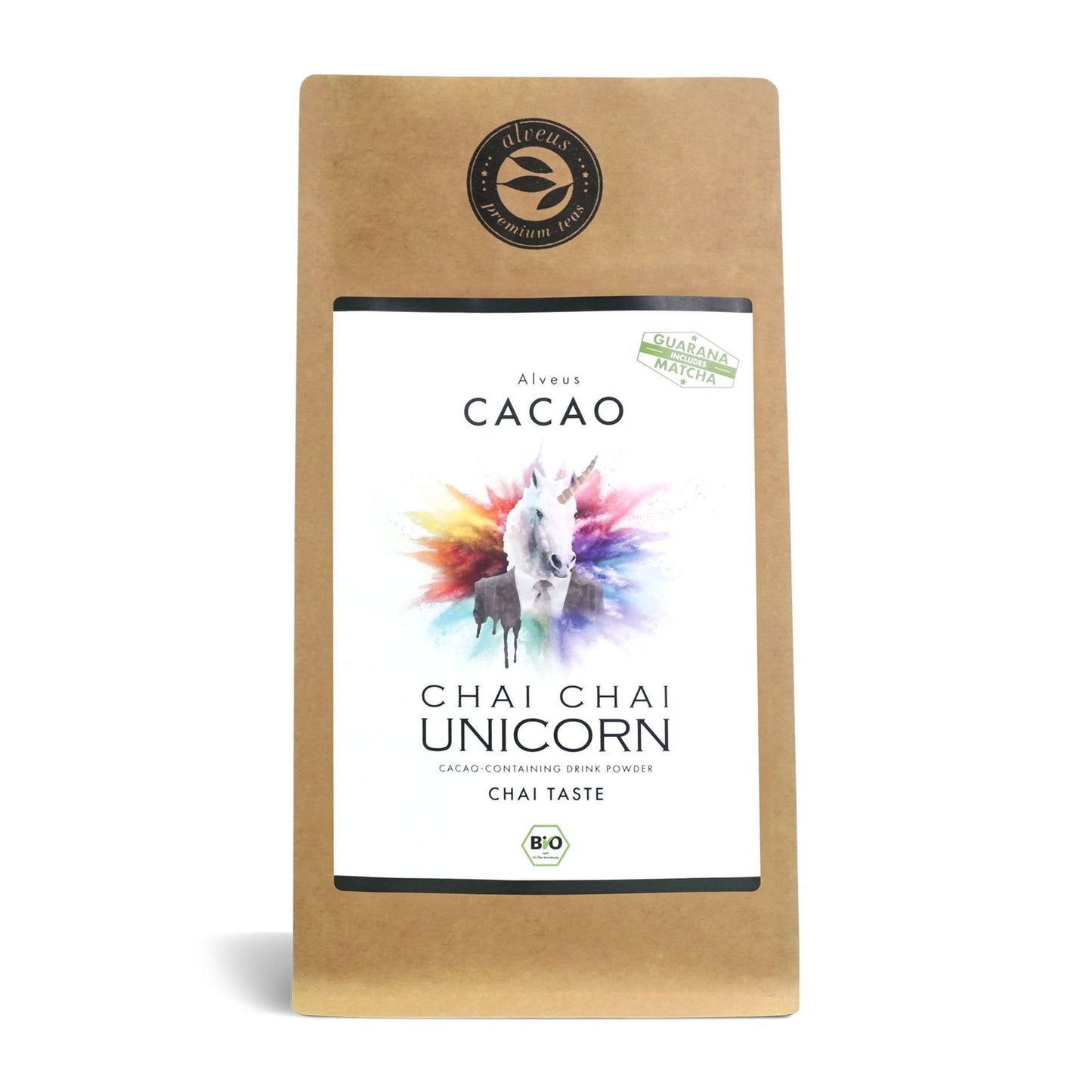 Chai Chai Unicorn Bio Kakao mit Chai-Geschmack von Alveus im 125 g Beutel