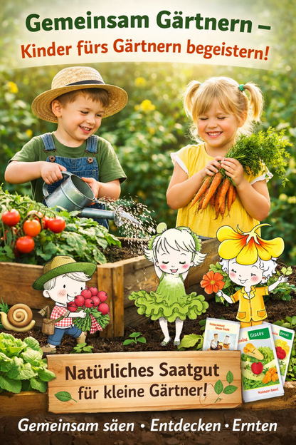 Kinder Garten Set 4 Sorten für kleine Gärtner