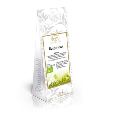 Ronnefeldt Bergkräuter Bio Kräutertee 50 g in Originalverpackung