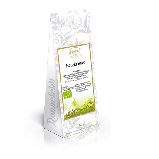 Ronnefeldt Bergkräuter Bio Kräutertee 50 g in Originalverpackung