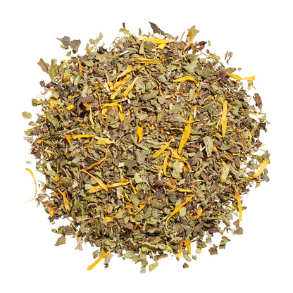 Ronnefeldt Bergkräuter Bio loser Kräutertee mit Kräutern und Ringelblumenblüten