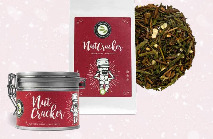 NutCracker Set aus Aromadose und 100 g Tüte mit Teedetail